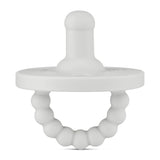 Cutie PAT Round (0-24m) Pacifier + Teether: Grey