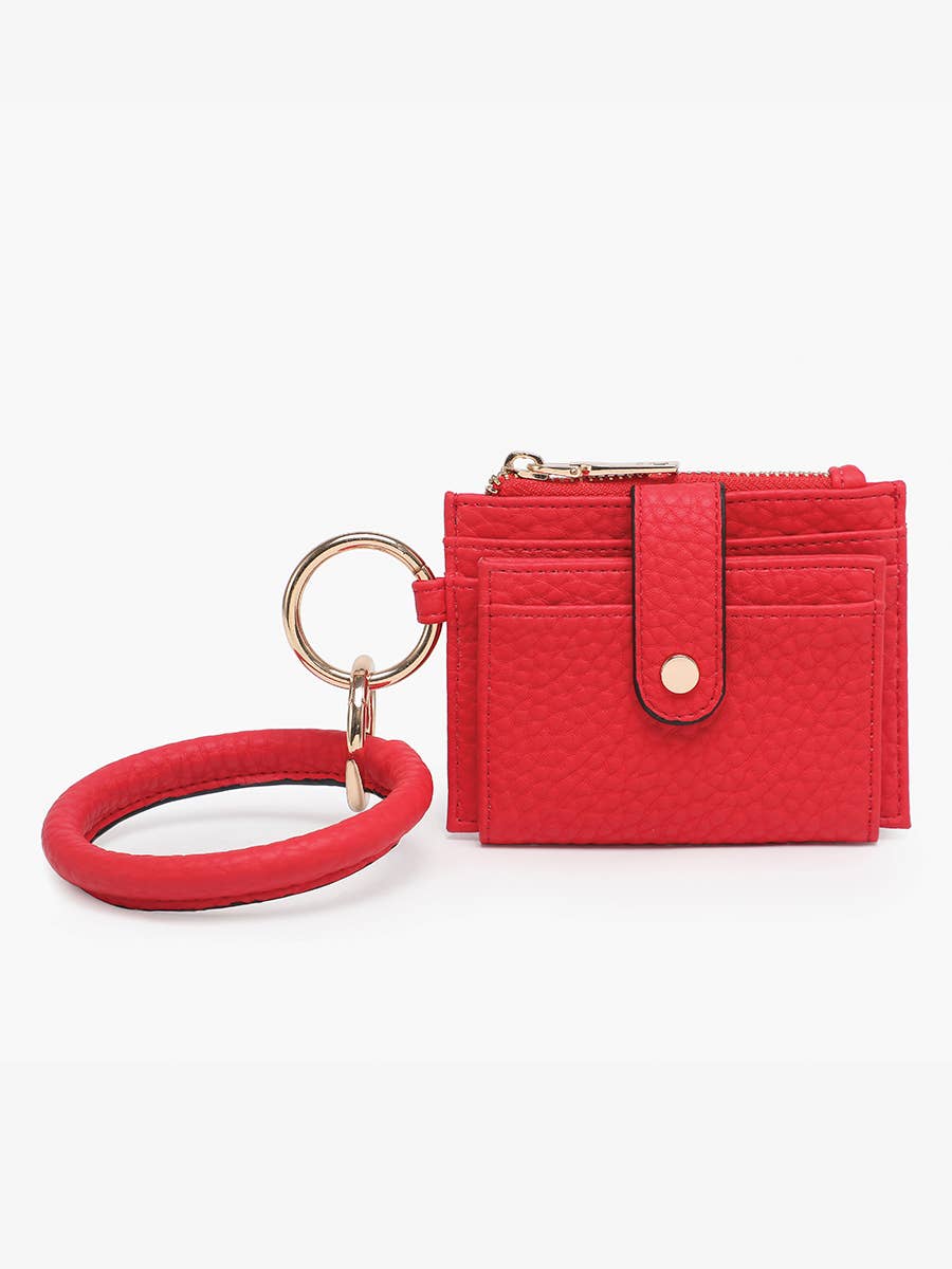 Sammie Mini Snap Wallet w/ Ring: Lt. Gold