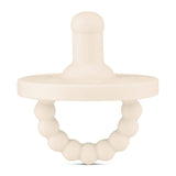 Cutie PAT Round (0-24m) Pacifier + Teether: Grey