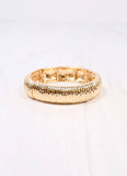 Danny Ribbed Stretch Bracelet GOLD: Default