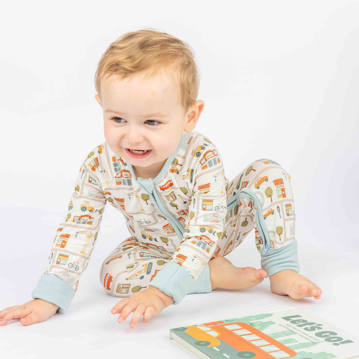 Let's Go! Bamboo Convertible Pajamas 12-18M