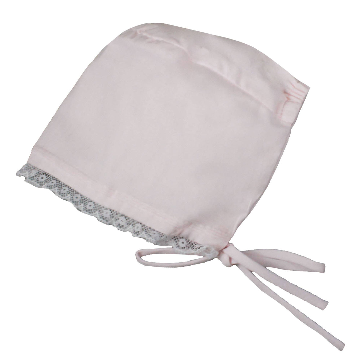 Heirloom Lace Hand Embroidered Bag: Newborn / Pink