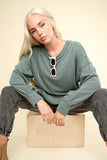 VJ Two Tone Oversized Top