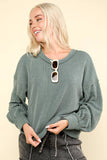 VJ Two Tone Oversized Top