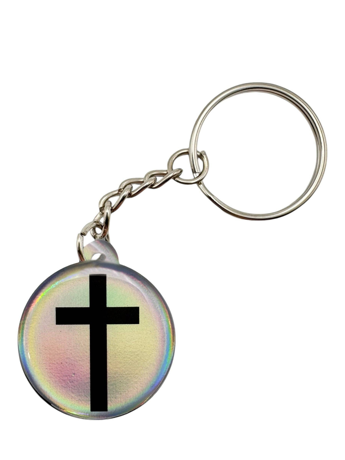 Tap To Pray™ - Prayer Tag Keychains: Black + Cross