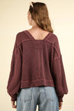 VJ Two Tone Oversized Top