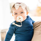 Cutie PAT Round (0-24m) Pacifier + Teether: Grey