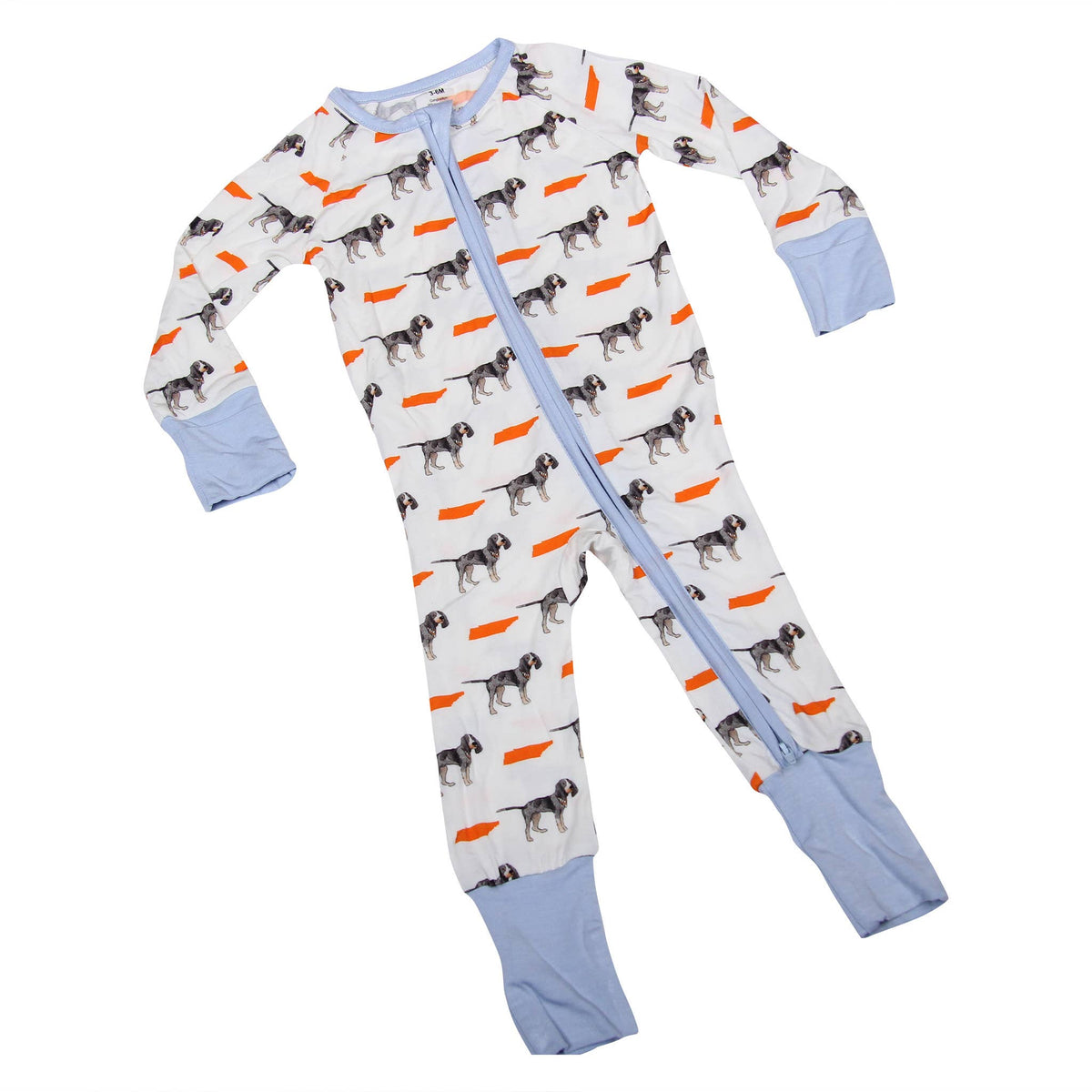 Bluetick Coonhound Pajamas: 6-12M