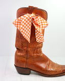 Serafina Scarf Orange Check