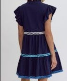 ET Navy Rick Rac Dress