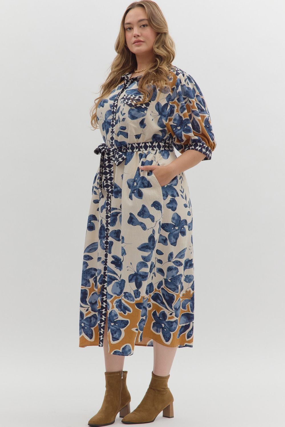 ET Botanical Midi Dress