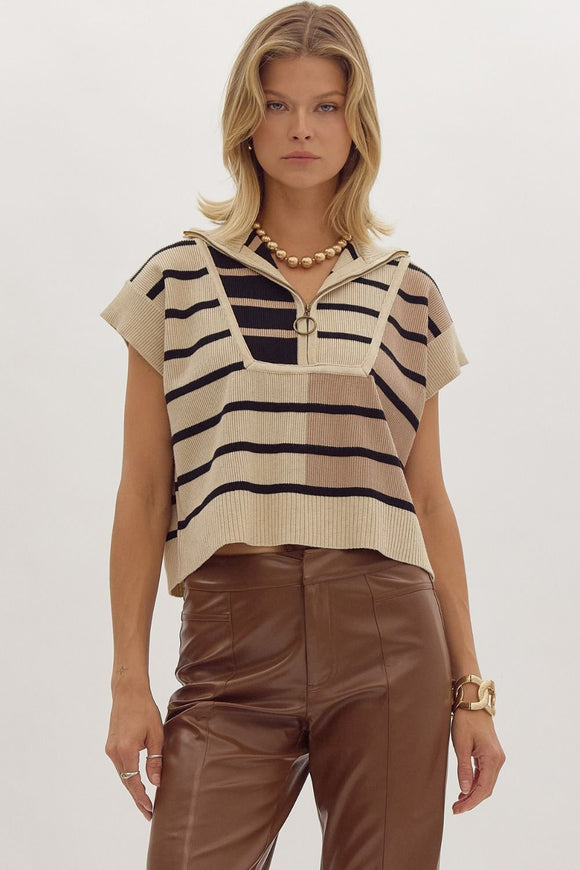 ET Striped Ribbed Colorblock