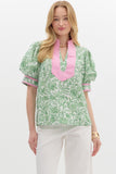 ET Two Tone Floral Top