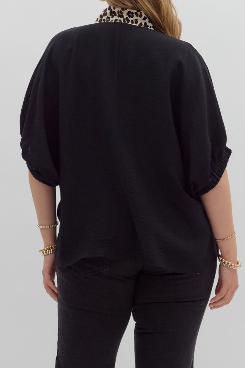 ET Black Top w/Leopard