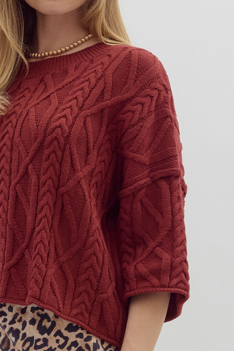 ET Burgundy Sweater