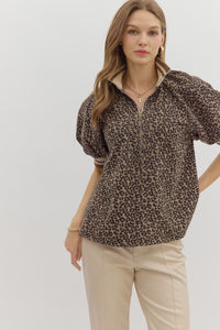 ET Banded Leopard Top