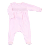 Pink Smocked Footie Newborn