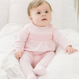 Pink Smocked Footie Newborn