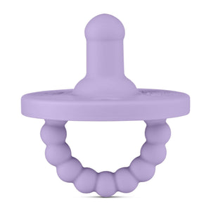 Cutie PAT Round (0-6m) Pacifier + Teether: Lavender