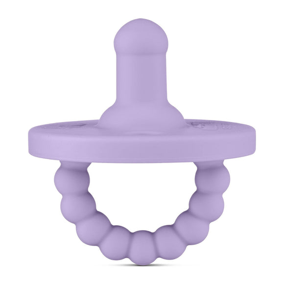 Cutie PAT Round (0-6m) Pacifier + Teether: Lavender