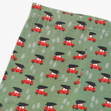 Truckin Around Long Jammies: 3T / All Smiles - Green