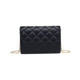 Winona Quilted Crossbody Black