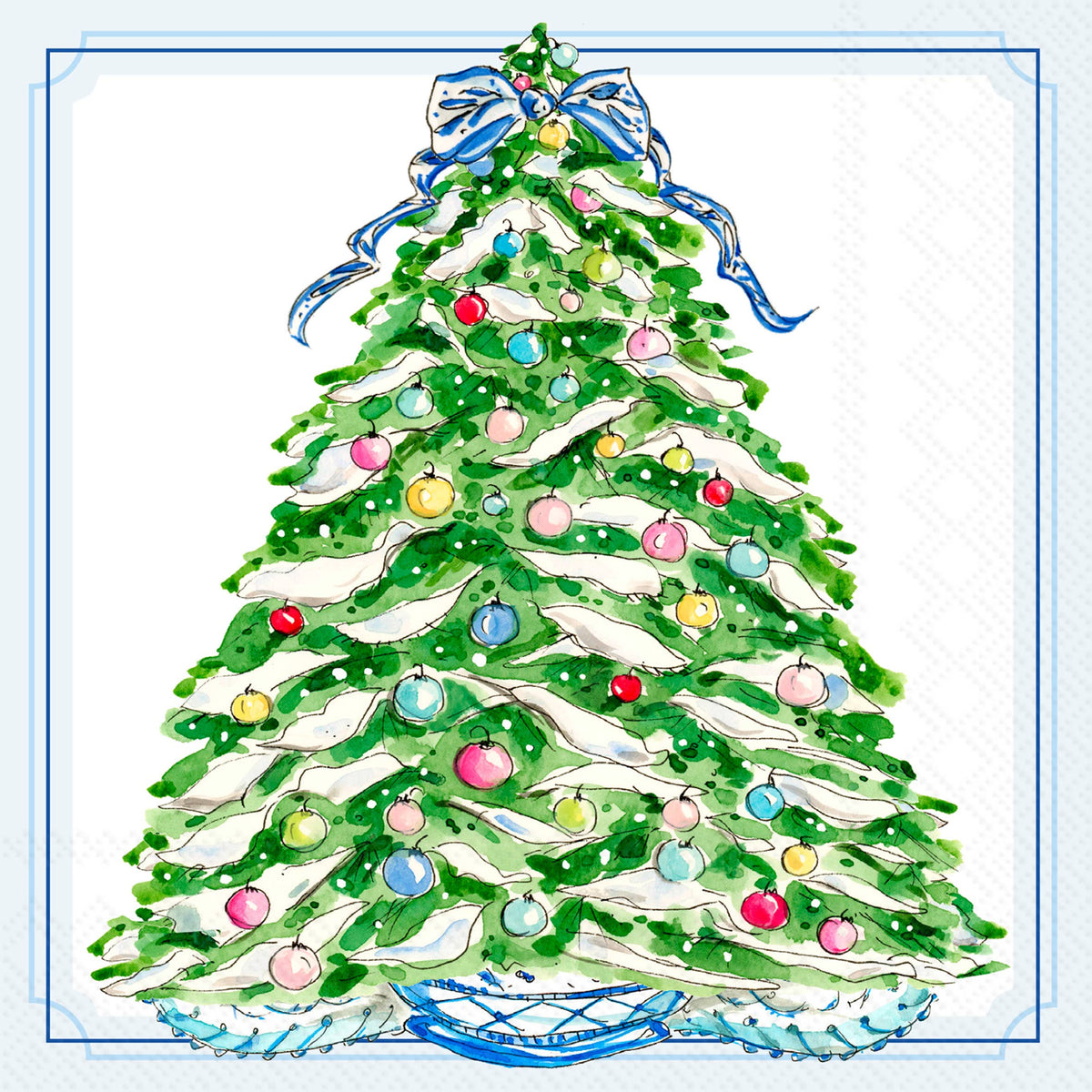 Cocktail Napkins 20ct Boxwood Ornaments