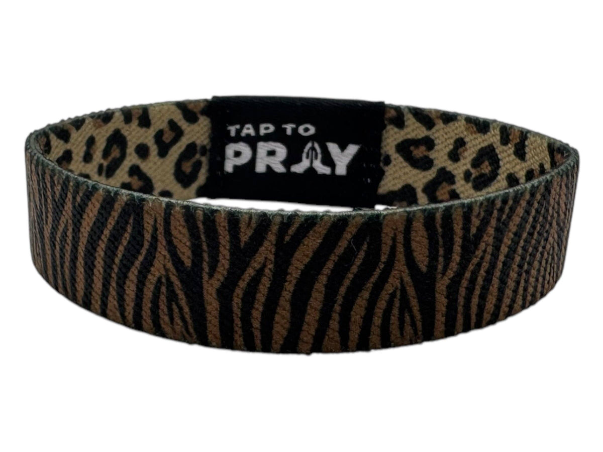 Tap To Pray™ Wristbands - Safari Leopard: Large