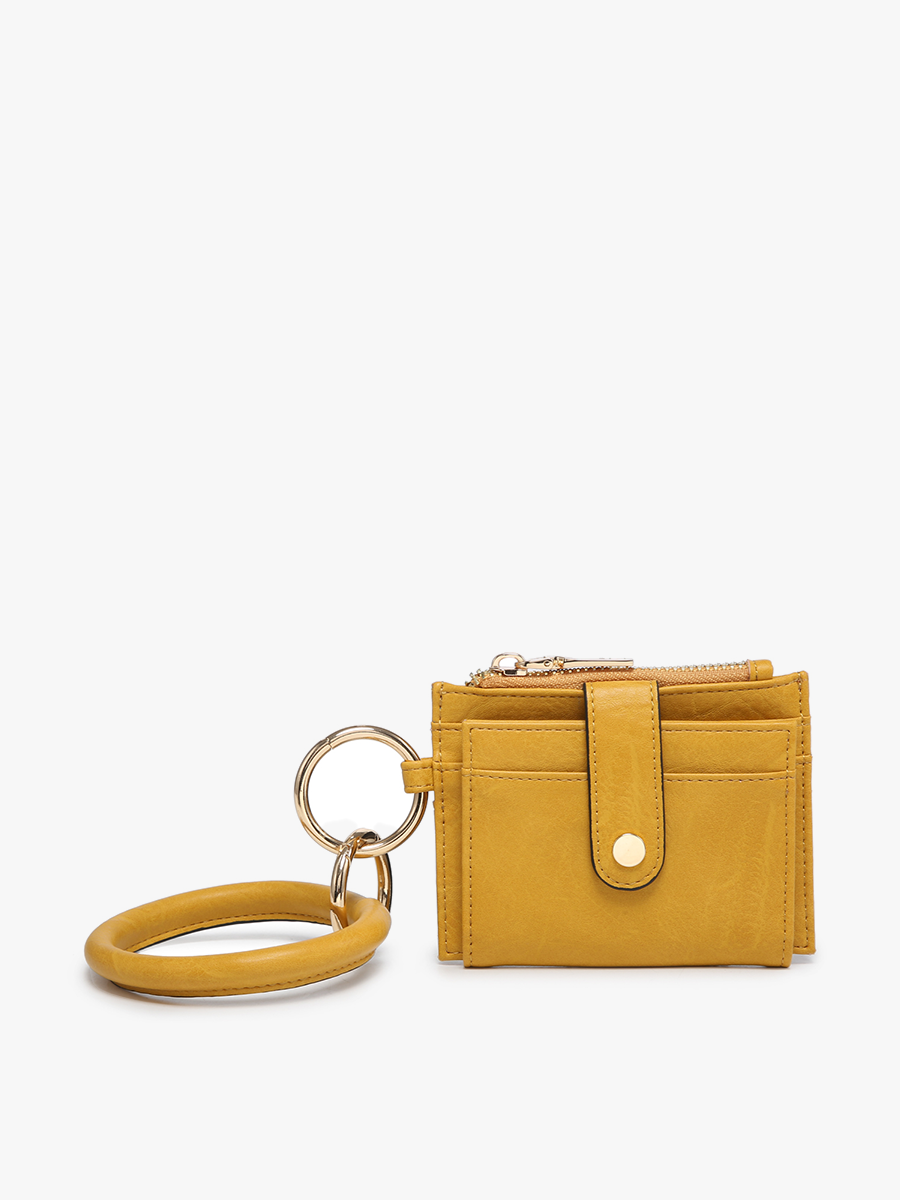 Sammie Mini Snap Wallet w/ Ring: Lt. Gold