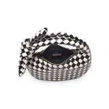 Lizbeth Woven Knot Clutch: Natural