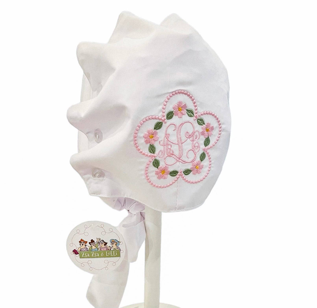 Bonnet White / Small (0-12)