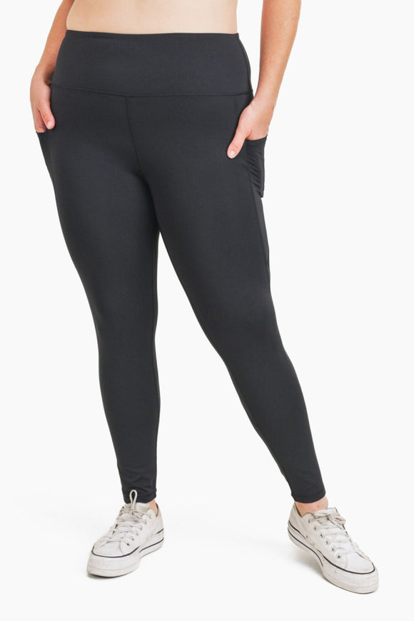 Curvy High Waist Leggings w/ Pockets