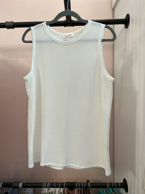 TB Ribbed Round Neck Tank