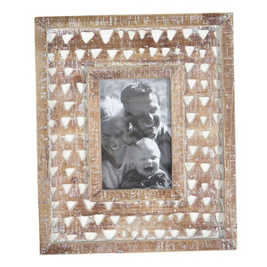 4'' x 6'' Carved Photo Frame