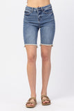 Judy Blue Hi Rise Cut Off Bermuda Shorts
