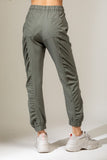 Shirring detail jogger pants