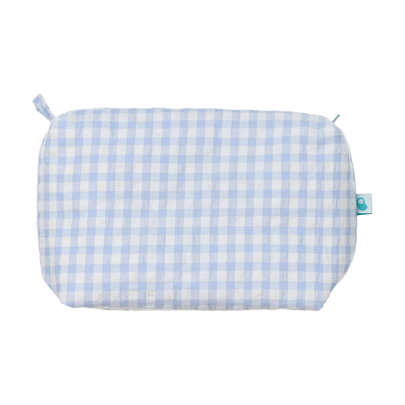 Vichy Pink or Blue Toiletry Bag: Light Blue