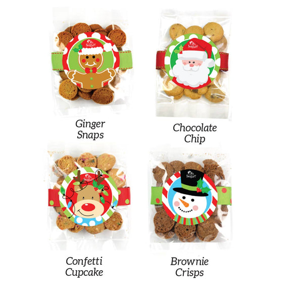 Cookies - Christmas Holiday Mixed Flavor Case - Small Bags