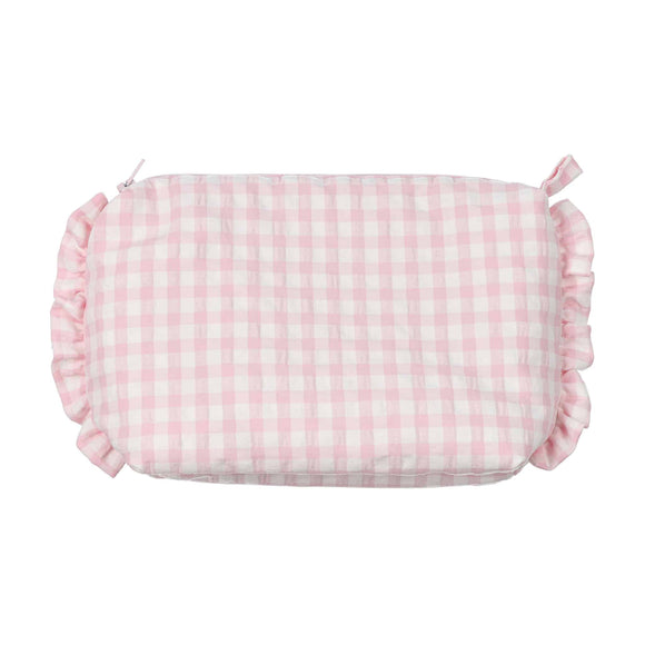 Vichy Pink or Blue Toiletry Bag: Light Pink