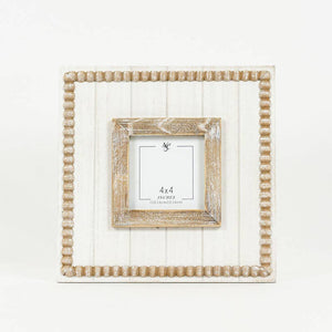 10x10x1.5 wd beaded photo frame,  (4x4)