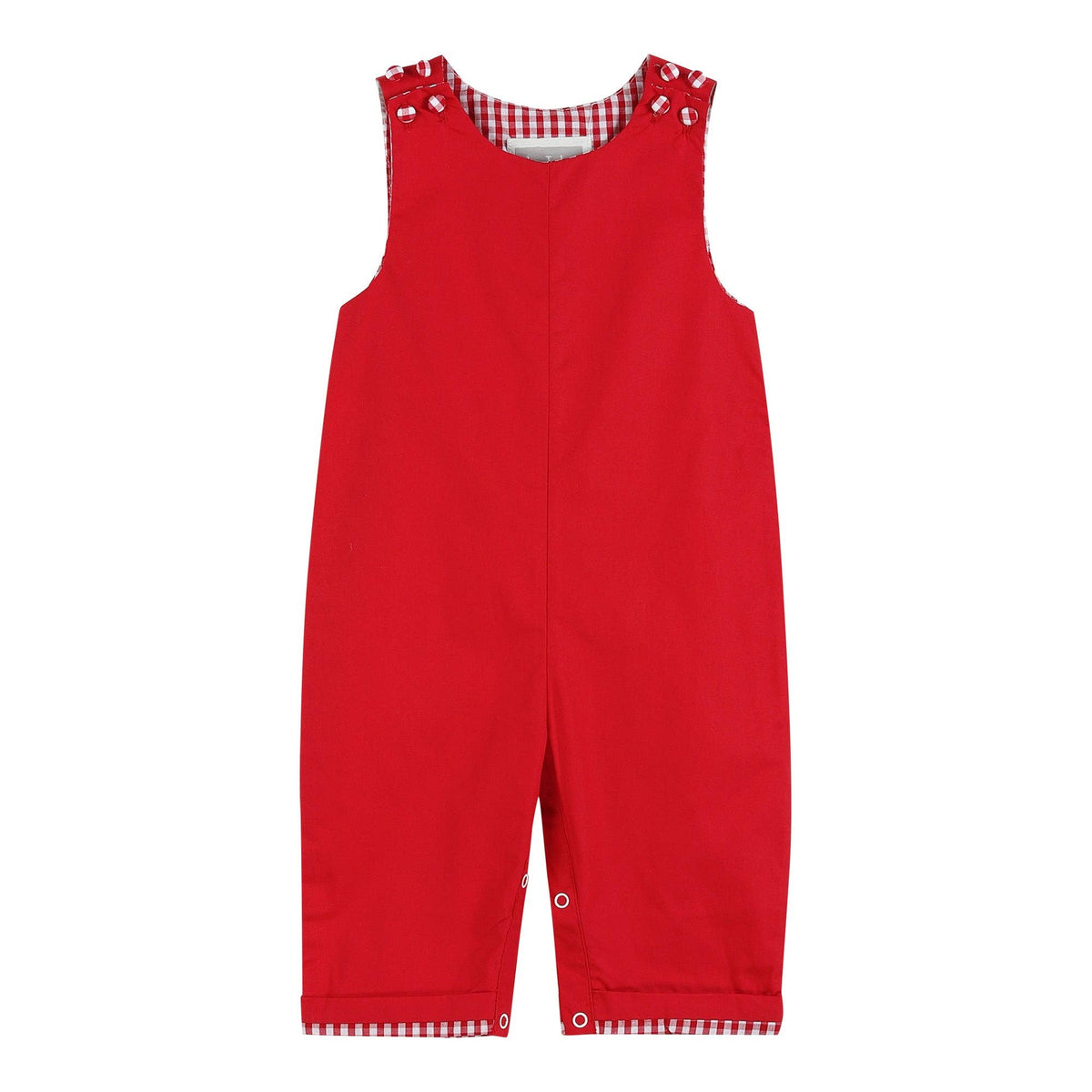 Red Rolled Cuff Overalls Baby/Kids