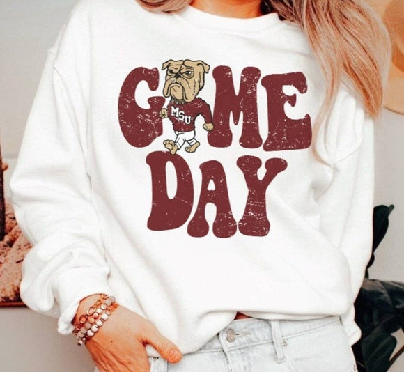 Miss. State game day crewneck sweatshirt / graphic tee