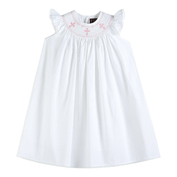 White Cross Bishop Dress