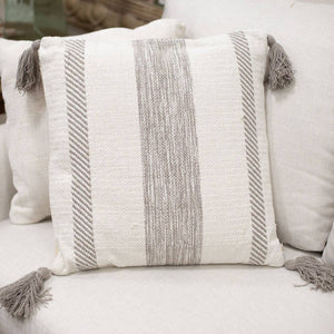 Biltmore Woven Pillow   Gray/White   20x20