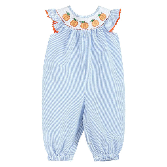 Pumpkin Smocked Flutter Playsuit