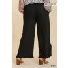 Curvy Linen Ruffle Pants